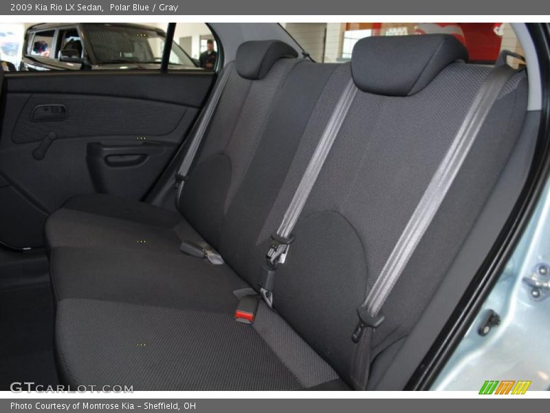 Polar Blue / Gray 2009 Kia Rio LX Sedan