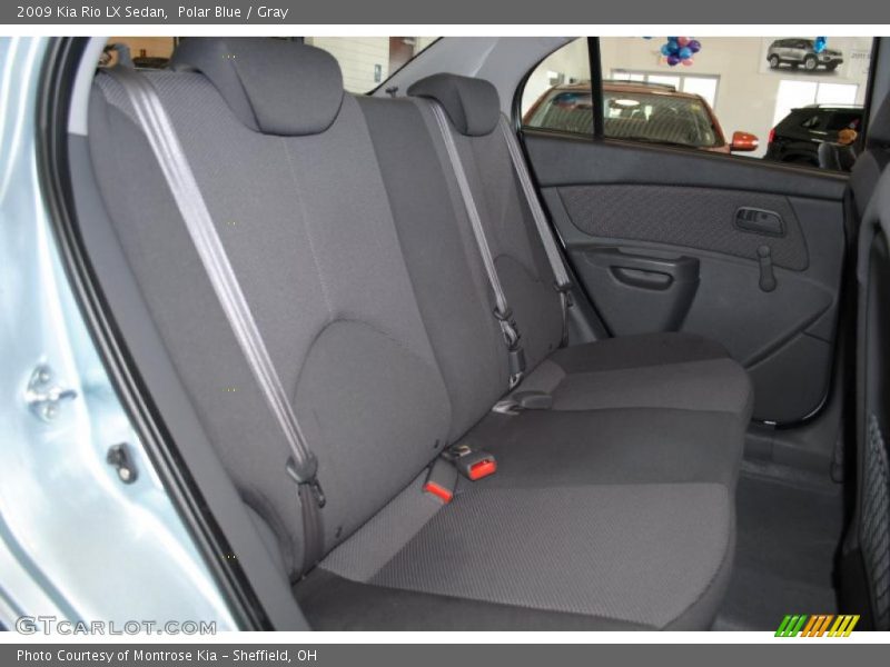 Polar Blue / Gray 2009 Kia Rio LX Sedan