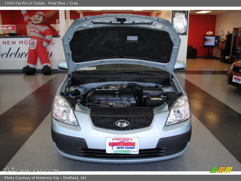 Polar Blue / Gray 2009 Kia Rio LX Sedan