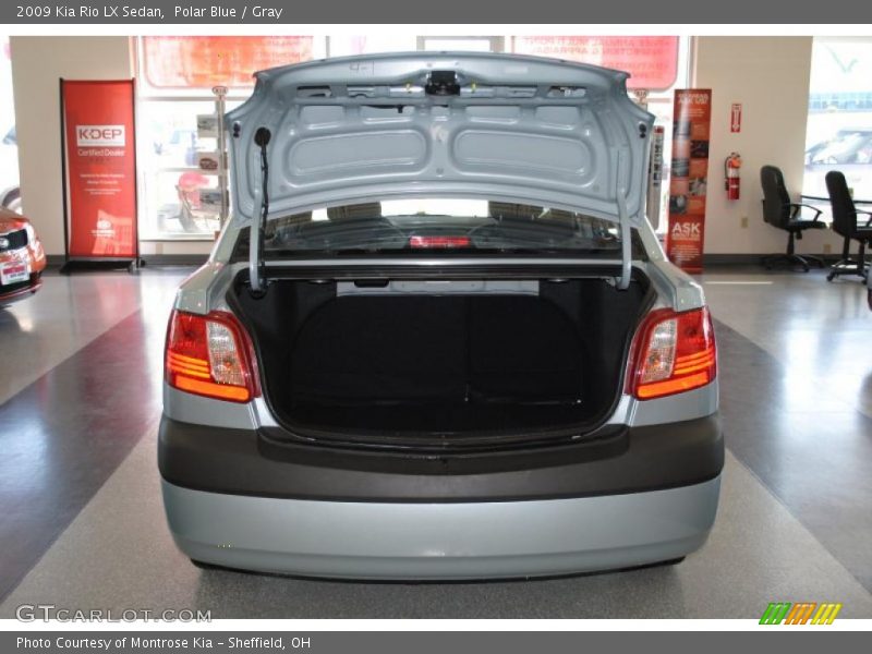 Polar Blue / Gray 2009 Kia Rio LX Sedan