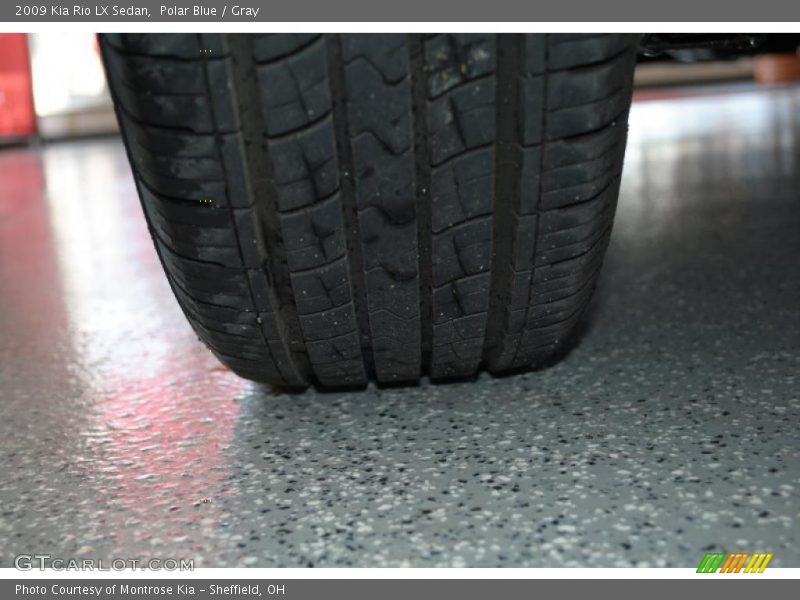 Polar Blue / Gray 2009 Kia Rio LX Sedan