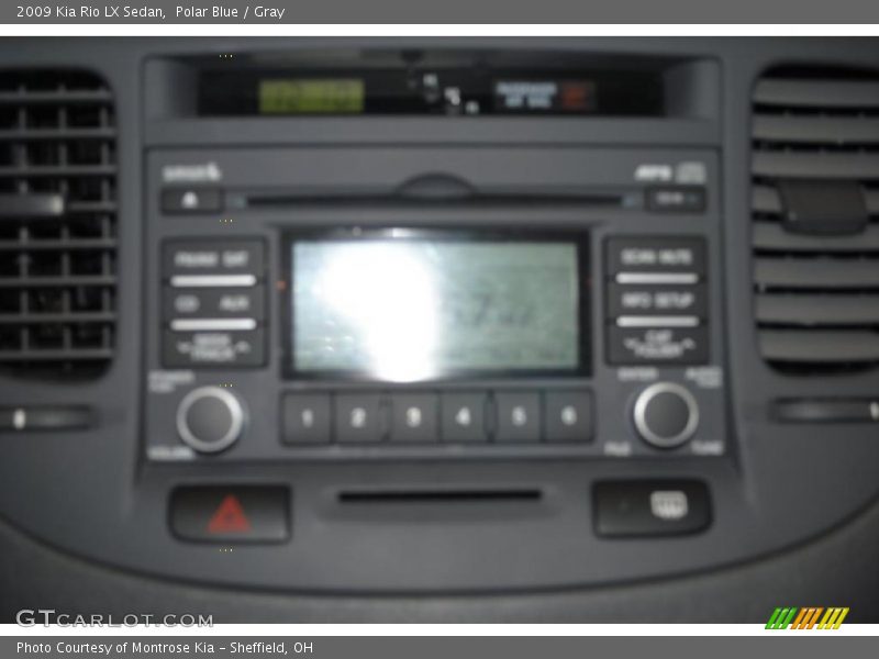 Polar Blue / Gray 2009 Kia Rio LX Sedan