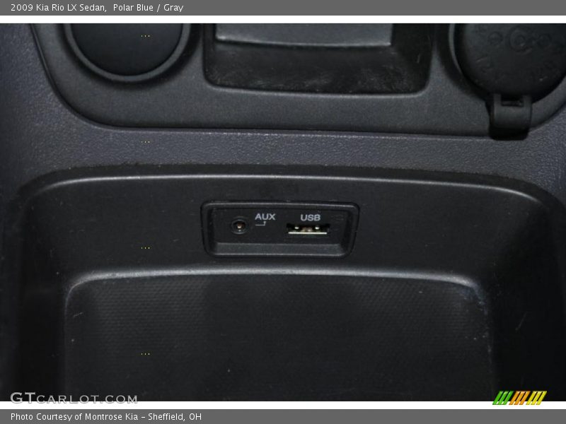 Polar Blue / Gray 2009 Kia Rio LX Sedan