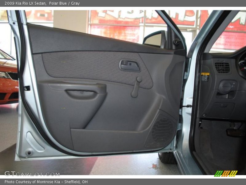 Polar Blue / Gray 2009 Kia Rio LX Sedan