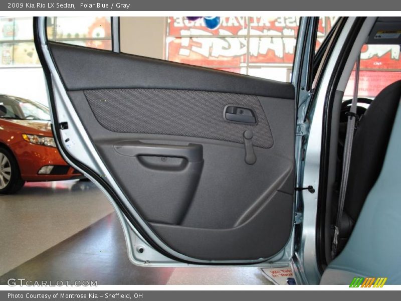 Polar Blue / Gray 2009 Kia Rio LX Sedan
