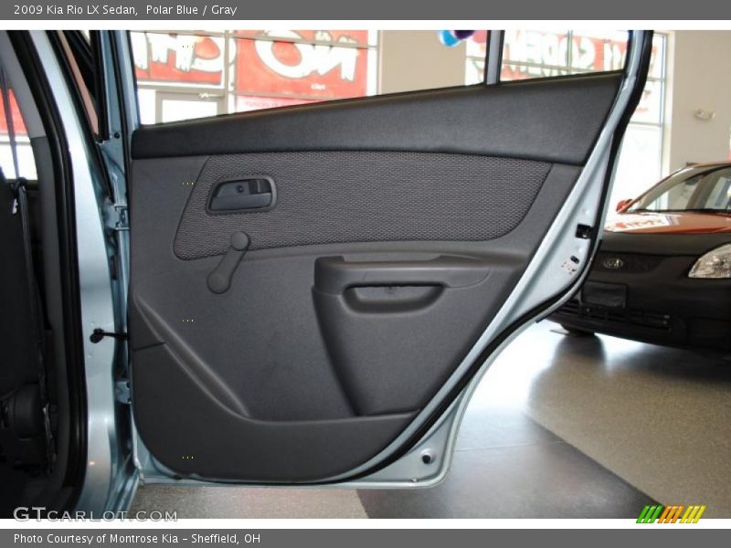 Polar Blue / Gray 2009 Kia Rio LX Sedan