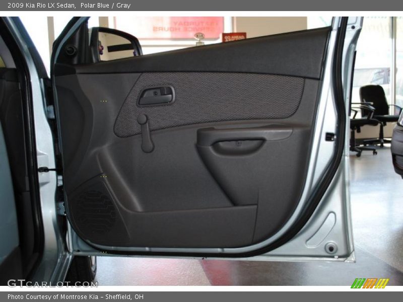 Polar Blue / Gray 2009 Kia Rio LX Sedan