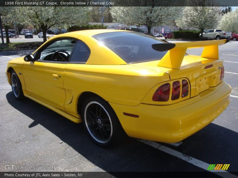 Chrome Yellow / Charcoal Grey 1998 Ford Mustang GT Coupe