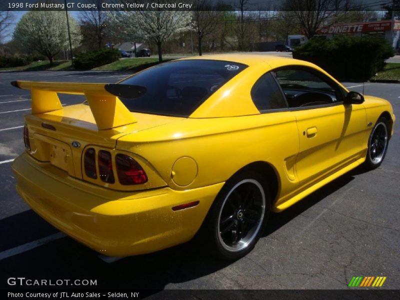 Chrome Yellow / Charcoal Grey 1998 Ford Mustang GT Coupe