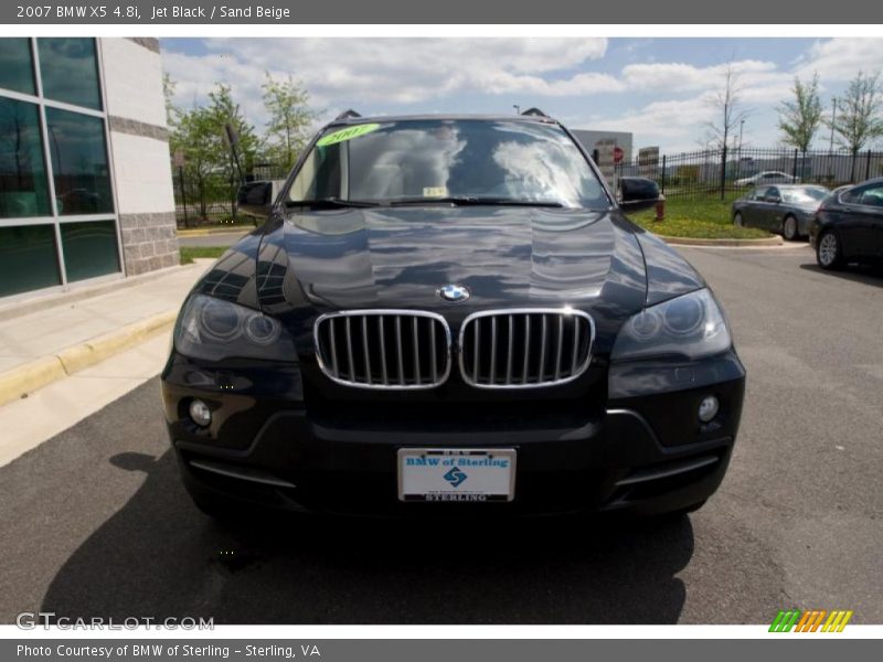 Jet Black / Sand Beige 2007 BMW X5 4.8i