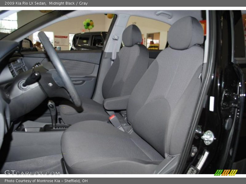 Midnight Black / Gray 2009 Kia Rio LX Sedan