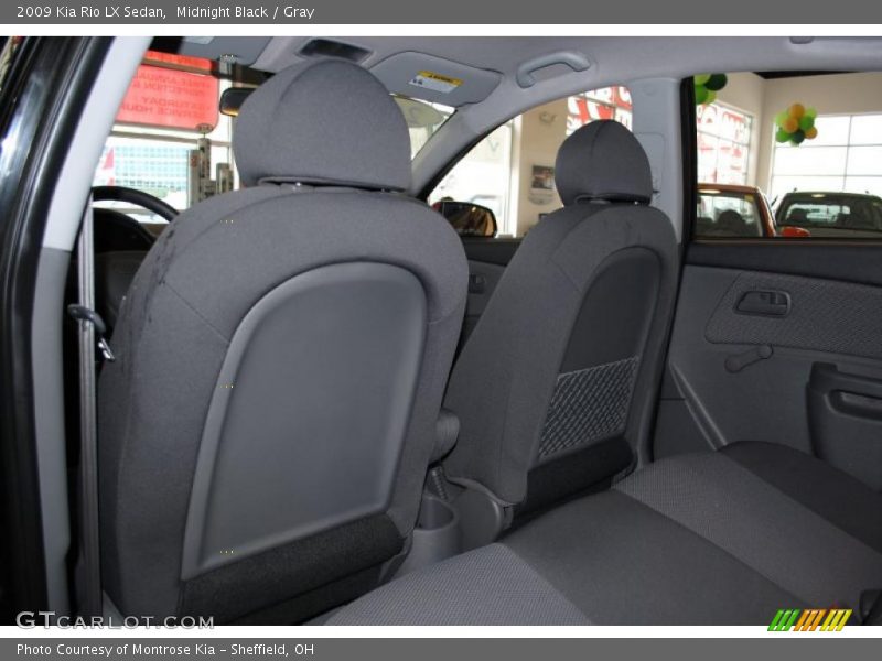 Midnight Black / Gray 2009 Kia Rio LX Sedan