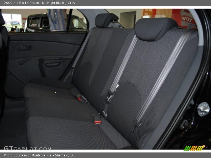 Midnight Black / Gray 2009 Kia Rio LX Sedan