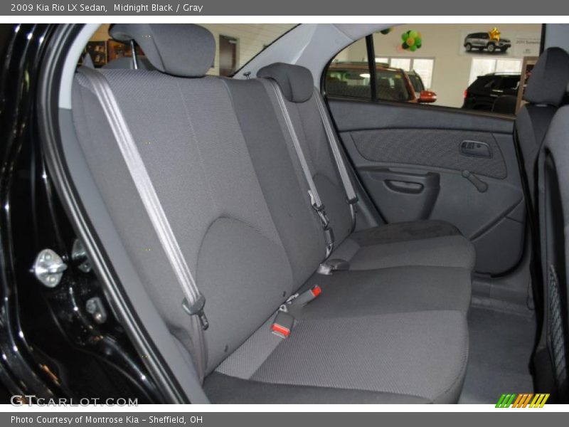 Midnight Black / Gray 2009 Kia Rio LX Sedan