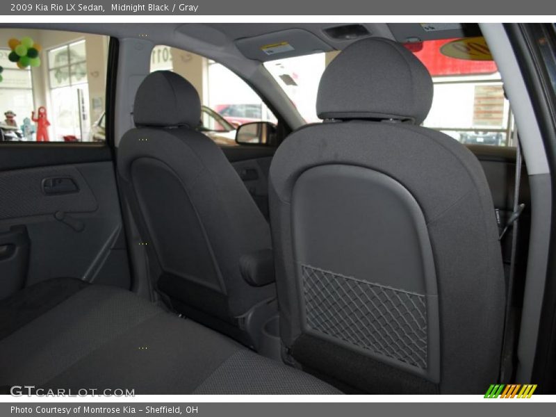 Midnight Black / Gray 2009 Kia Rio LX Sedan