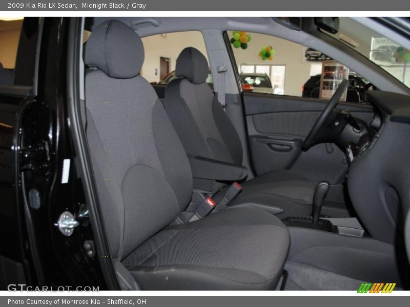 Midnight Black / Gray 2009 Kia Rio LX Sedan