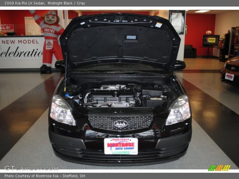 Midnight Black / Gray 2009 Kia Rio LX Sedan