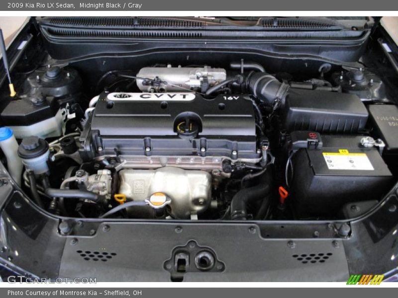 Midnight Black / Gray 2009 Kia Rio LX Sedan