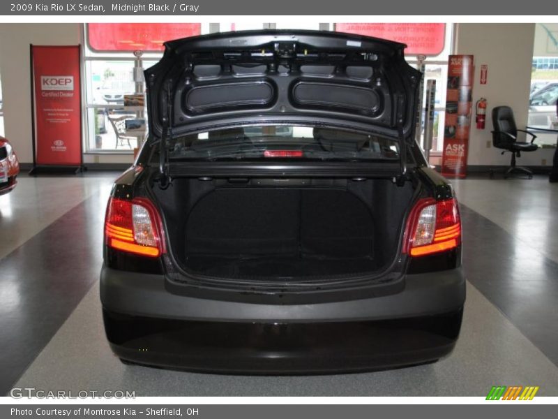 Midnight Black / Gray 2009 Kia Rio LX Sedan
