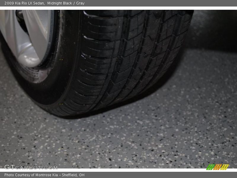 Midnight Black / Gray 2009 Kia Rio LX Sedan