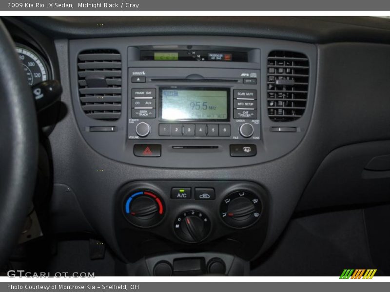 Midnight Black / Gray 2009 Kia Rio LX Sedan