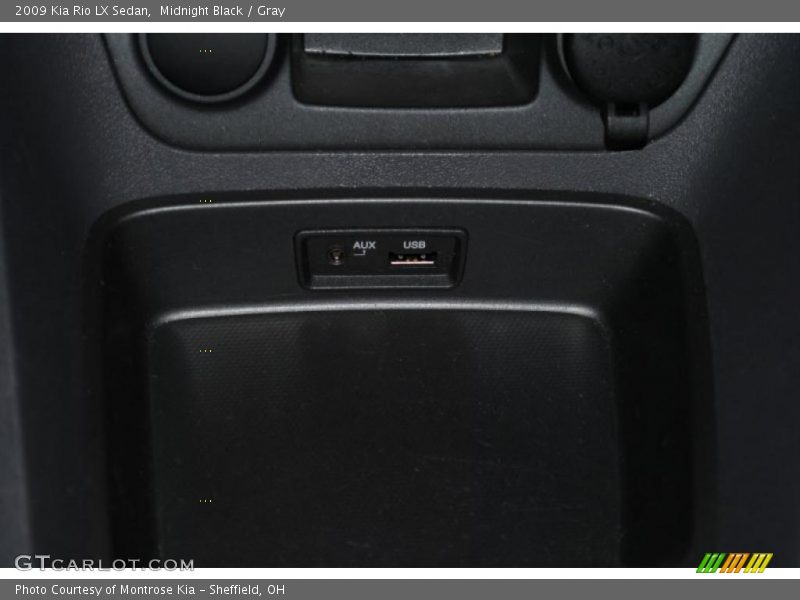 Midnight Black / Gray 2009 Kia Rio LX Sedan