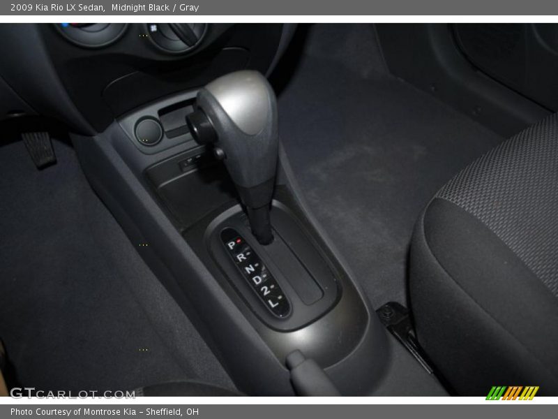 Midnight Black / Gray 2009 Kia Rio LX Sedan
