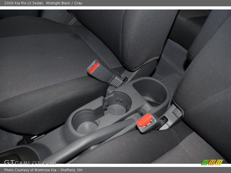 Midnight Black / Gray 2009 Kia Rio LX Sedan