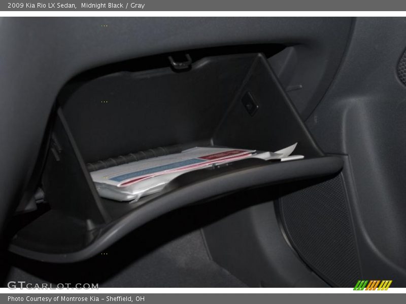 Midnight Black / Gray 2009 Kia Rio LX Sedan