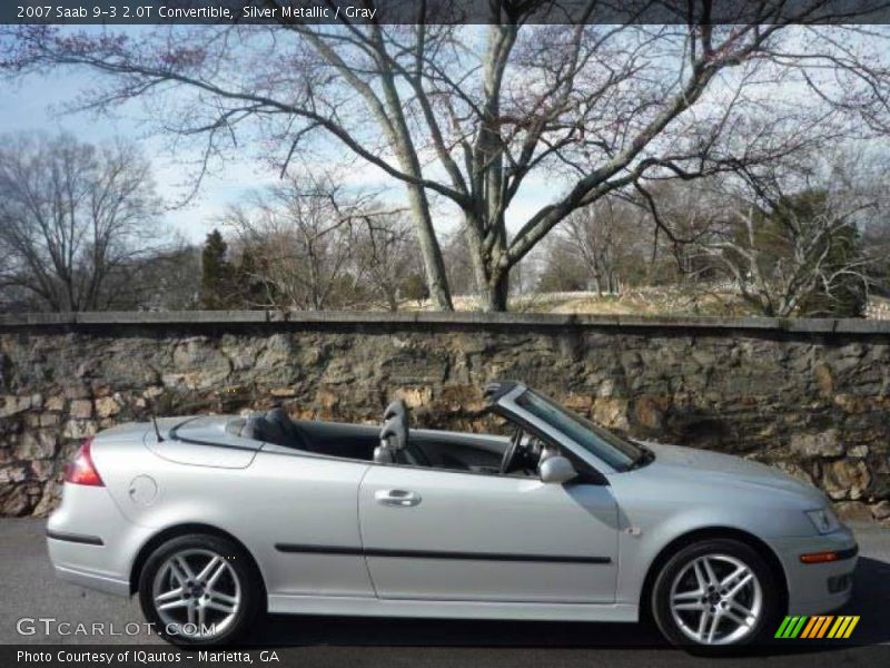 Silver Metallic / Gray 2007 Saab 9-3 2.0T Convertible