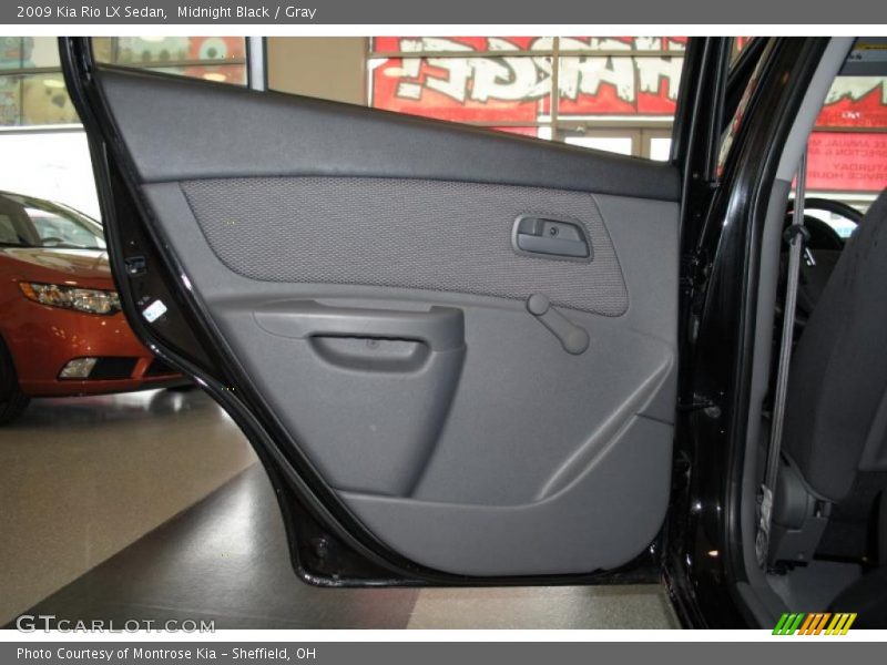 Midnight Black / Gray 2009 Kia Rio LX Sedan