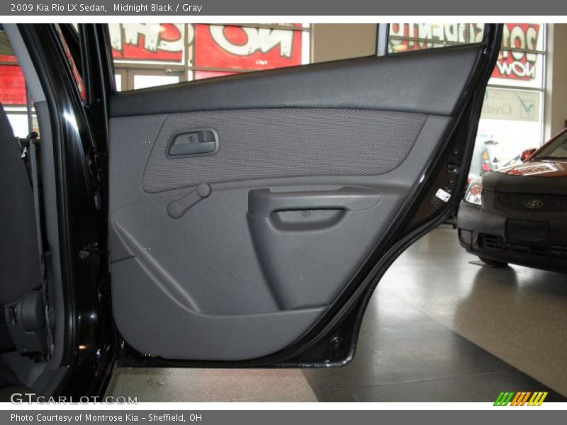 Midnight Black / Gray 2009 Kia Rio LX Sedan