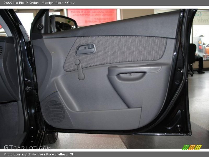 Midnight Black / Gray 2009 Kia Rio LX Sedan