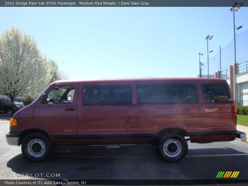 Medium Red Metallic / Dark Slate Gray 2001 Dodge Ram Van 3500 Passenger