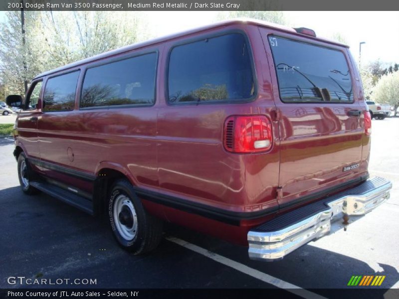 Medium Red Metallic / Dark Slate Gray 2001 Dodge Ram Van 3500 Passenger