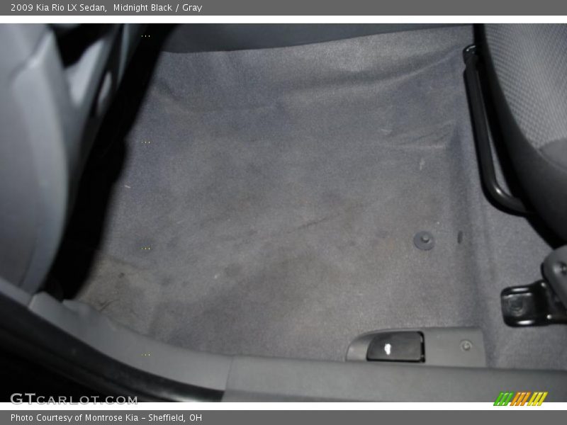 Midnight Black / Gray 2009 Kia Rio LX Sedan