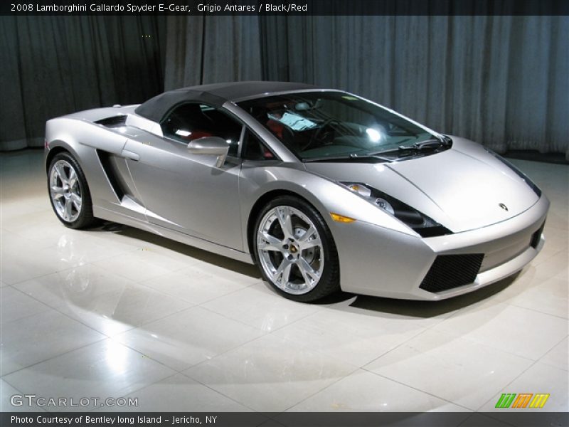 Grigio Antares / Black/Red 2008 Lamborghini Gallardo Spyder E-Gear