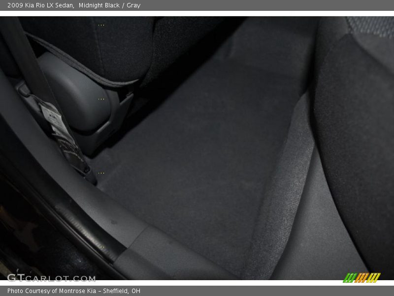 Midnight Black / Gray 2009 Kia Rio LX Sedan