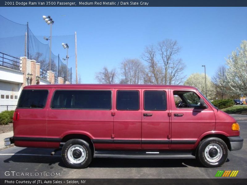 Medium Red Metallic / Dark Slate Gray 2001 Dodge Ram Van 3500 Passenger