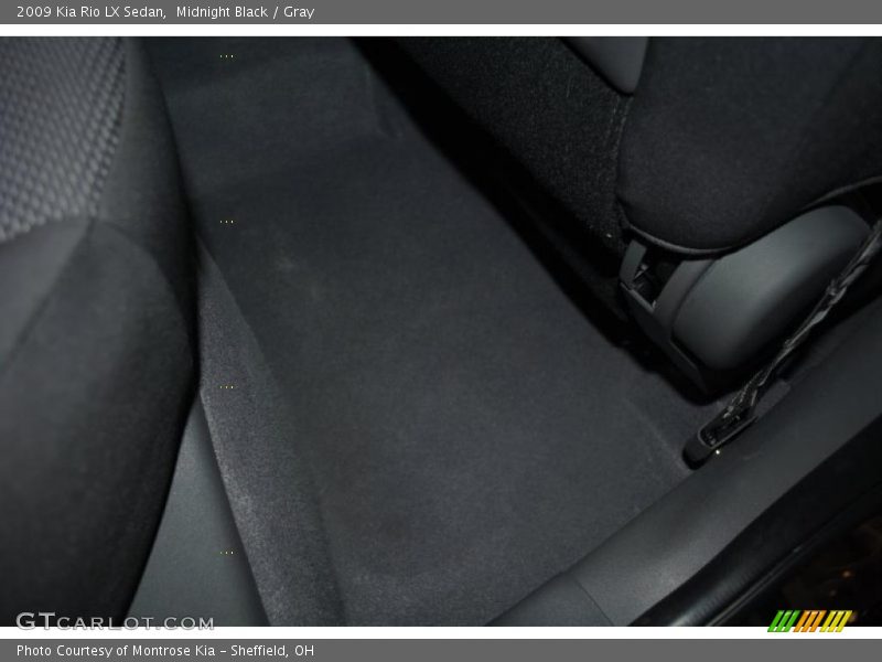 Midnight Black / Gray 2009 Kia Rio LX Sedan