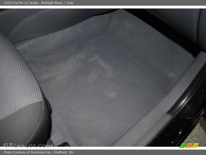 Midnight Black / Gray 2009 Kia Rio LX Sedan