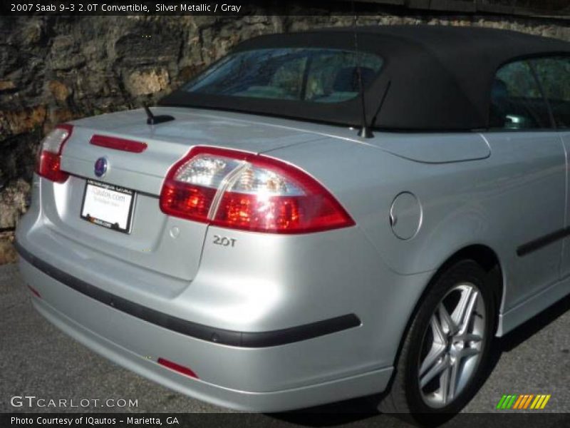 Silver Metallic / Gray 2007 Saab 9-3 2.0T Convertible