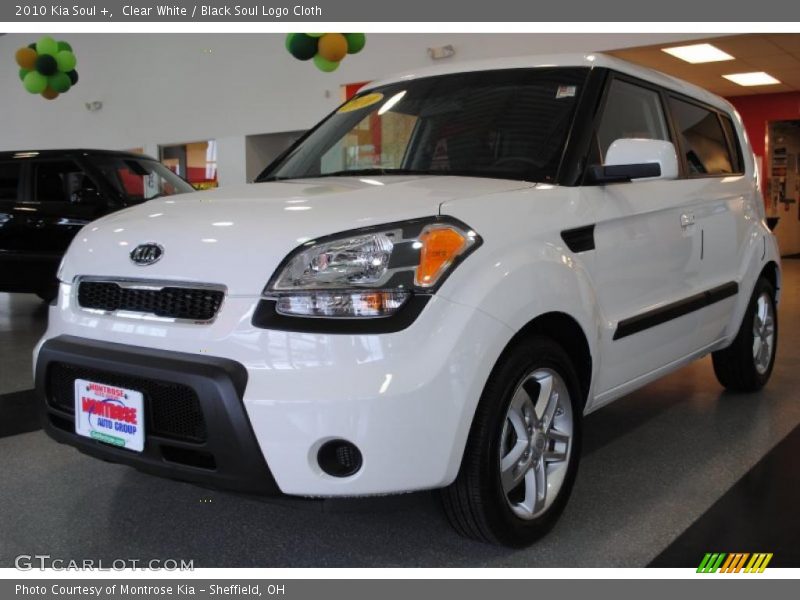 Clear White / Black Soul Logo Cloth 2010 Kia Soul +