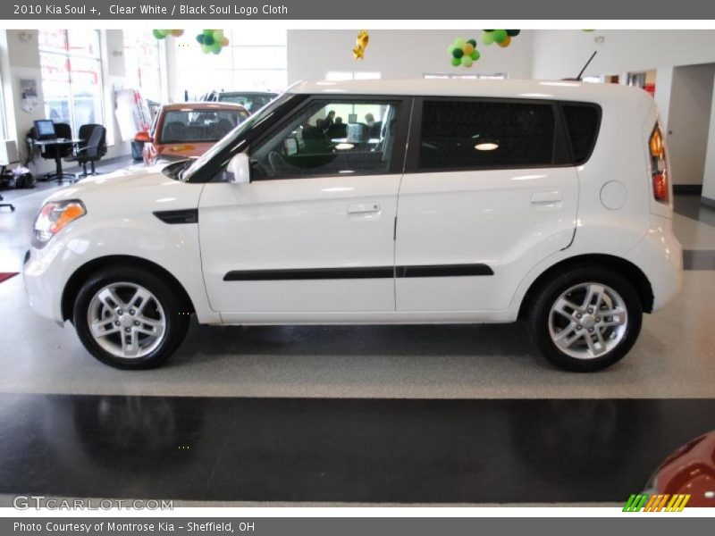 Clear White / Black Soul Logo Cloth 2010 Kia Soul +