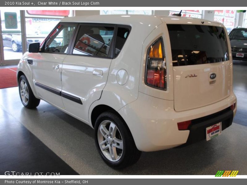 Clear White / Black Soul Logo Cloth 2010 Kia Soul +