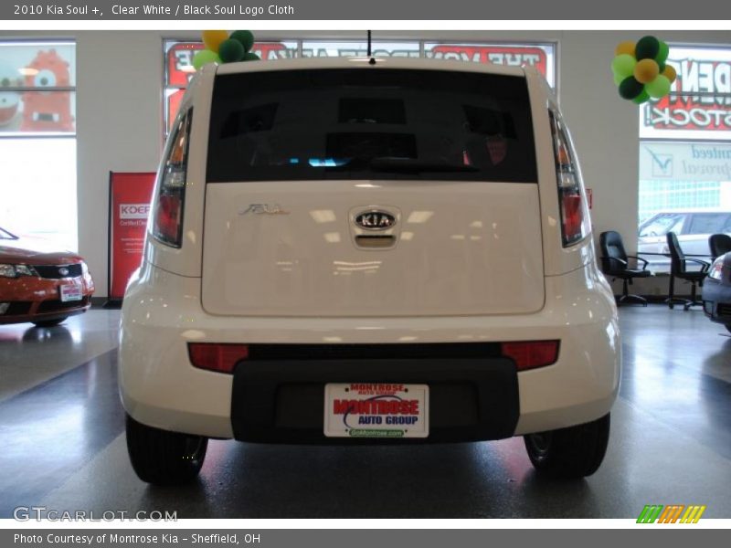 Clear White / Black Soul Logo Cloth 2010 Kia Soul +