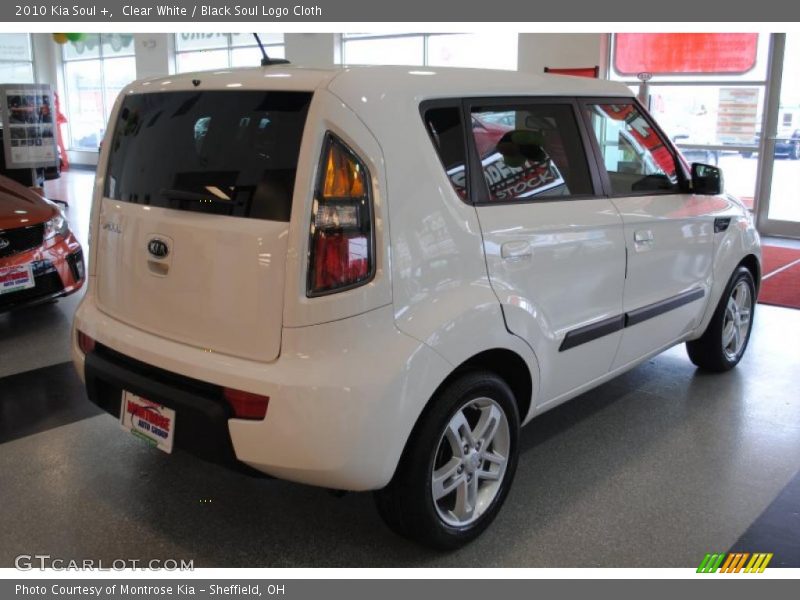 Clear White / Black Soul Logo Cloth 2010 Kia Soul +