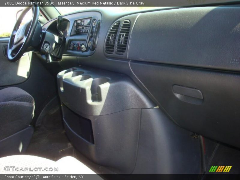Medium Red Metallic / Dark Slate Gray 2001 Dodge Ram Van 3500 Passenger