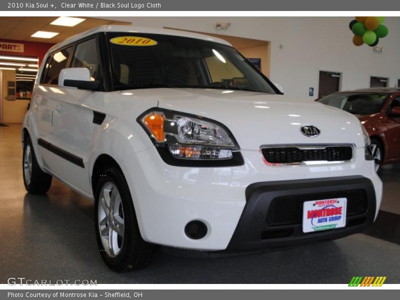 Clear White / Black Soul Logo Cloth 2010 Kia Soul +