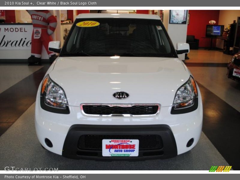 Clear White / Black Soul Logo Cloth 2010 Kia Soul +